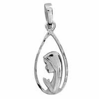 SREBRNY MEDALIK Z  MATKĄ BOSKĄ PRÓBA SREBRA 925