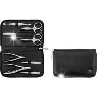 Zwilling Twinox Zestaw manicure czarna skóra 8el.