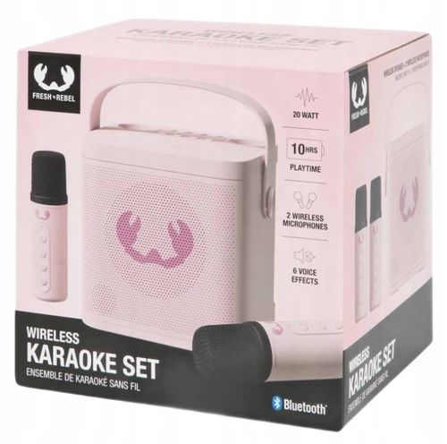 ZESTAW KARAOKE 20W BLUETOOTH BEZPRZEWODOWY 2 MIKROFONY + GŁOŚNIK DLA DZIECI na Arena.pl