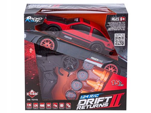 Samochód Do Driftu, Auto RC Drift 1:24 2,4 GHz 4WD CZERWONA TOYOTA na Arena.pl