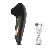 WIBRATOR SSĄCY Próżniowy na USB 10 Wibracji STYMULATOR DLA PAŃ Masażer