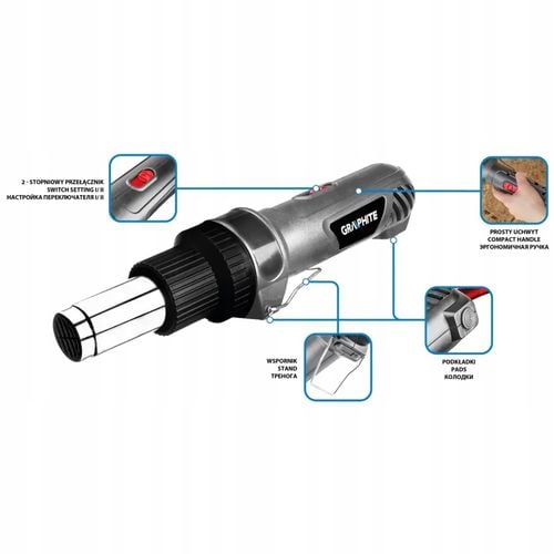 Opalarka elektryczna 2000W, 350°C/550°C Graphite na Arena.pl