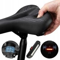 ROCKBROS SIODEŁKO ROWEROWE DAMSKIE MĘSKIE MIĘKKIE NA SPRĘŻYNACH +