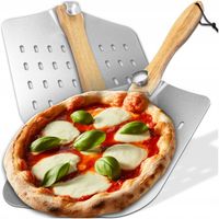 ŁOPATA DO PIZZY PERFOROWANA SKŁADANA SZUFLA TACA STALOWA INOX PROFESJONALNA