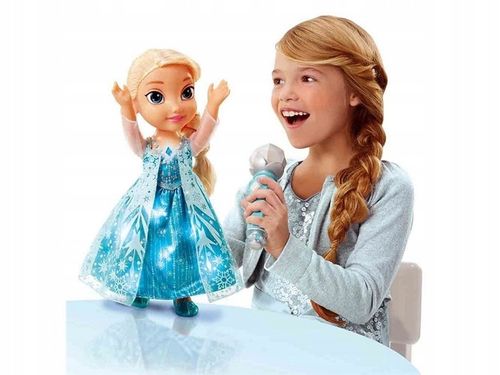 ŚPIEWAJĄCA ELSA Z MIKROFONEM KRAINA LODU WERSJA PL na Arena.pl