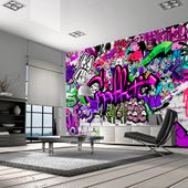 Fototapeta - Foletowe graffiti 400x280