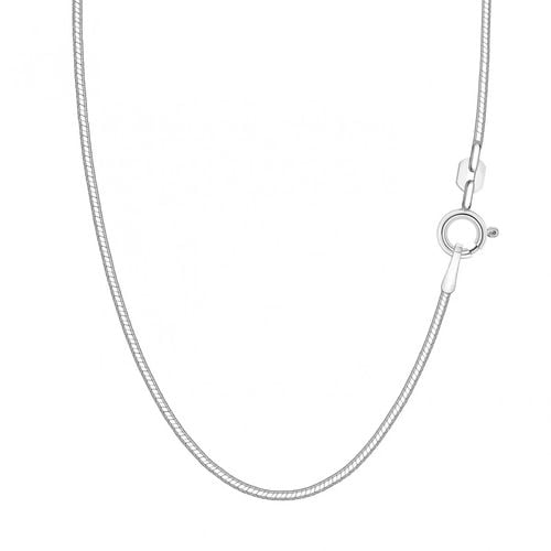 srebrny łańcuszek żmijka srebro diamentowane 925 | 42cm na Arena.pl