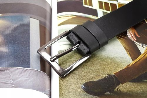 PASEK MĘSKI SKÓRZANY GRACIO DO SPODNI SKÓRA DŁUGOŚĆ PASKA 150 CM PREZENT na Arena.pl