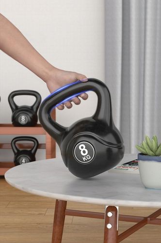 KETTLEBELL odważnik 8 KG kula KETTLE HANTLA hantel FITNESS ABS DO ĆWICZEŃ na Arena.pl