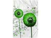 100 70CM OBRAZ PŁÓTNO ZIELONE DMUCHAWCE 3 PŁÓTNO RAMA