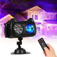 PROJEKTOR ŚWIĄTECZNY LASEROWY ZEWNĘTRZNY LED 7,5W WODOODPORNA Z PILOTEM