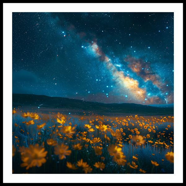 Plakat 80x80cm Nocne Niebiosa zdjęcie 3