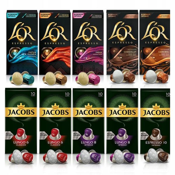 Kapsułki Jacobs L'OR do Nespresso(r)*100 kapsułek, 9+1 opakowanie GRATIS! zdjęcie 1