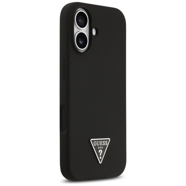 Etui Guess Silicone Triangle Logo MagSafe do iPhone 17 czarny zdjęcie 4