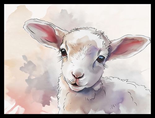 Plakat 40x30cm Mała Owieczka na Arena.pl