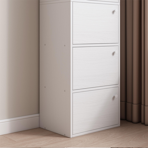 NOWOCZESNA POJEMNA KOMODA SZAFKA DUŻA BIAŁA SKANDYNAWSKI LOFT RETRO 5 PÓŁEK na Arena.pl