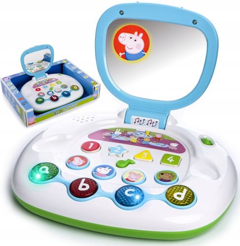 LAPTOP EDUKACYJNY DLA DZIECI po polsku INTERAKTYWNY KOMPUTER ŚWINKA PEPPA na Arena.pl