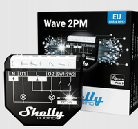 Sterownik Shelly Qubino Wave Z-Wave 2PM, 2-kanałowy i