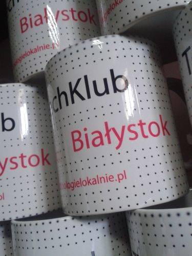 kubki Kubek szeroki złote ucho 400 ml z nadrukiem fotokubek zdjęcie prezent na Arena.pl