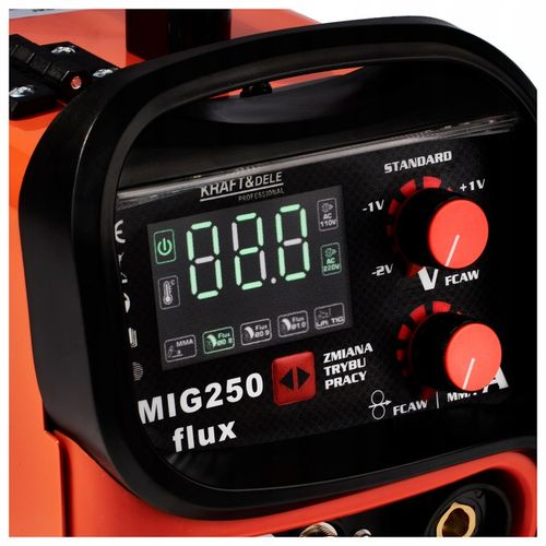Spawarka INWERTEROWA INWERTOROWA FLUX MIG MMA LIFT TIG 250A PÓŁAUTOMAT 4w1 na Arena.pl