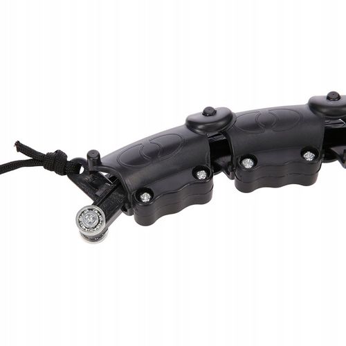 HULA HOP PLUS SIZE BLACK Z WYPUSTKAMI I OBCIĄŻNIKIEM HMS HHW11 DUŻE KOŁO na Arena.pl