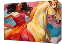 Obraz 40x30cm Taniec na Wietrznym Koniu