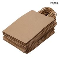 torebka papierowa z uszami 25szt. szara 32x17x39 | 4192