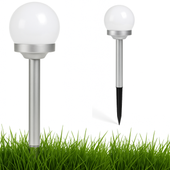 lampa solarna kula 34 cm ogrodowa led czujnik do ogrodu świecąca wbijana