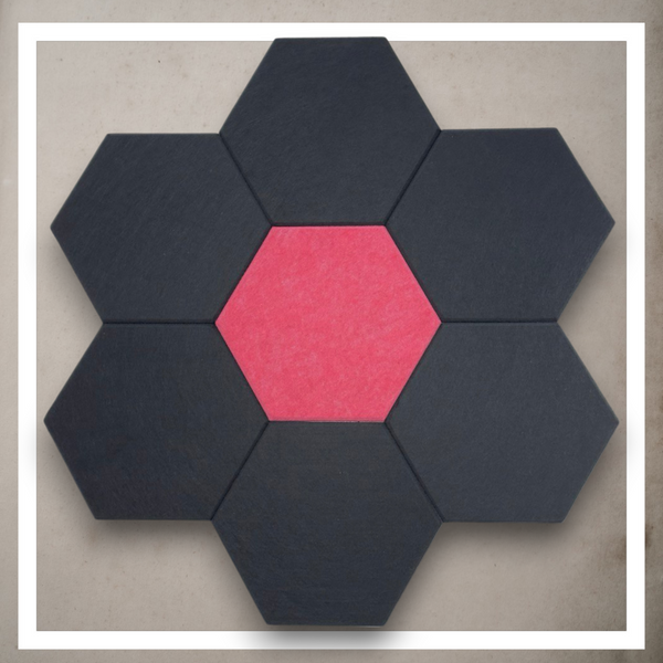 Panele Ścienne Filcowe 3D Heksagon Zagłówek Samoprzylepne Akustyczne Soft zdjęcie 7