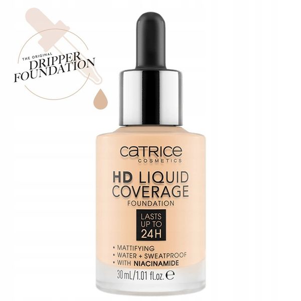 CATRICE HD LIQUID COVERAGE podkład do twarzy 010 light beige 30 ml zdjęcie 8