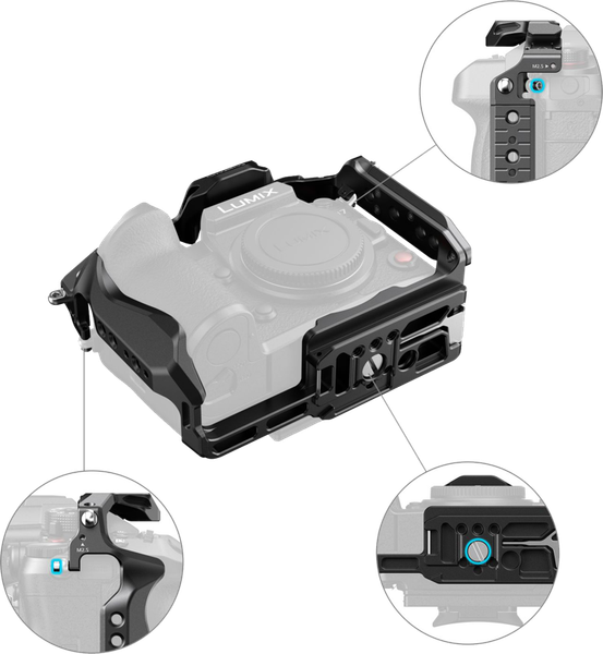 Smallrig 4825 HawkLock Quick Release Cage Kit do Panasonic Lumix GH7 / GH6 zdjęcie 4