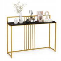 Konsola Costway czarny matowe 120 x 89 x 32cm