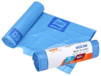 Worki na śmieci 60L niebieskie z taśmą 10szt