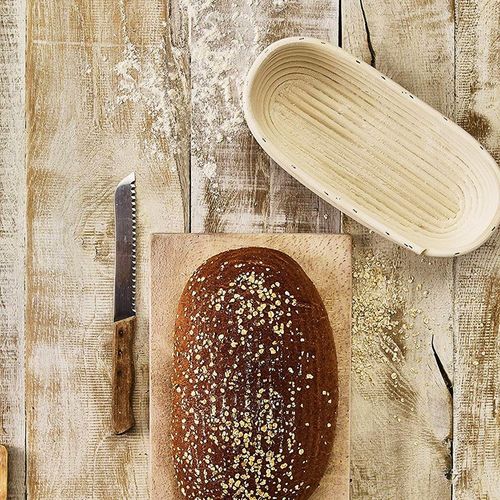 Koszyk Rattanowy do Wyrastania Formowania Chleba Ciasta na Bochenek 1,5 kg na Arena.pl