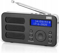 Radio sieciowo-bateryjne DAB+, FM August MB225B HIT !