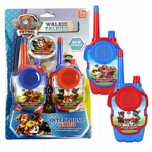 ZESTAW PSI PATROL WALKIE TALKIE + ZEGAREK Z PROJEKTOREM CHASE DLA DZIECI na Arena.pl