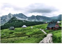 120CM 80CM OBRAZ ŚCIENNY CHATY TATRZAŃSKIE