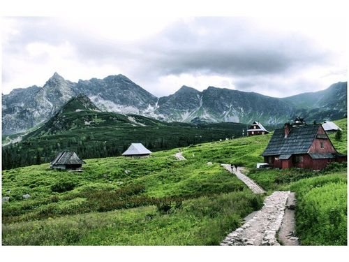 120CM 80CM OBRAZ ŚCIENNY CHATY TATRZAŃSKIE na Arena.pl