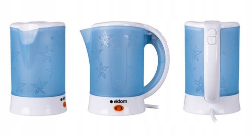 Czajnik elektryczny turystyczny 650W Eldom 0,6L mały podróżny plus 2 kubki na Arena.pl