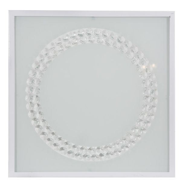 Lux plafon 29x29 16W LED 4000K satyna duży ring zdjęcie 1