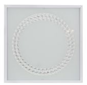 Lux plafon 29x29 16W LED 4000K satyna duży ring