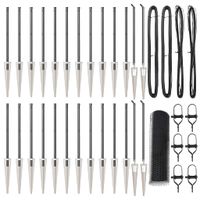 Ogrodzenie z słupkami Szary 1 x 50 m Stal pokryta PCV