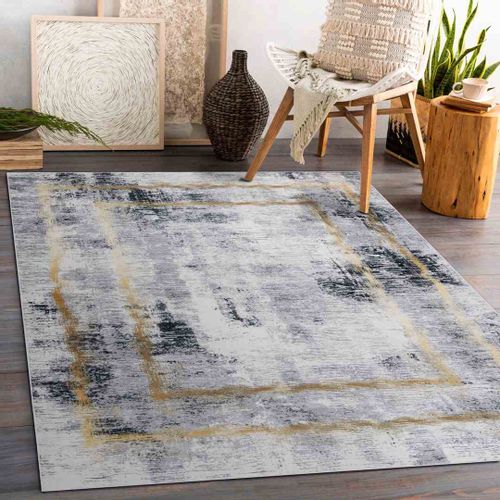 RUG/LU/ARLEN/FRAME2/GREY+GOLD/120x170 na Arena.pl