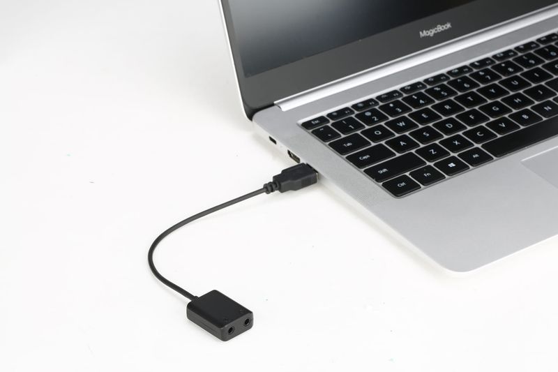 Adapter audio Saramonic EA2L - 2x mini Jack TRS na USB-A zdjęcie 3