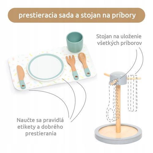 UMU Zestaw naczyń drewnianych dla dzieci 28 szt. na Arena.pl