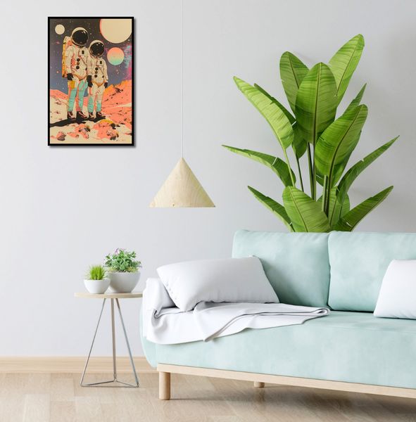 Plakat 40x60cm Astrounauci Kosmonauci zdjęcie 4