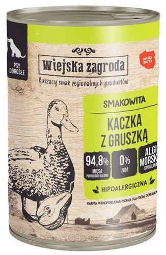 Wiejska Zagroda Kaczka z gruszką puszka 400g na Arena.pl