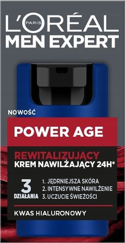 Loreal Men Expert Power Age Krem Do Twarzy Męski Nawilżający 24h 50 ml na Arena.pl