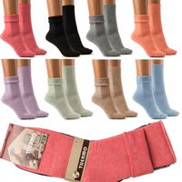 BEZUCISKOWE SKARPETY damskie GRUBE CIEPŁE SKARPETKI MIX 35-38