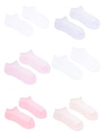 Skarpety stopki dziewczęce basic ażurowe 6PAK 39-41 YOCLUB